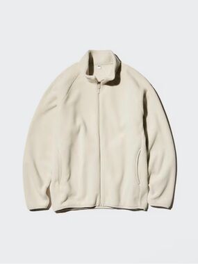 Uniqlo Beige Fleece Jacket